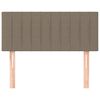 vidaXL Kopfteil Taupe 100x5x78/88 cm Stoff