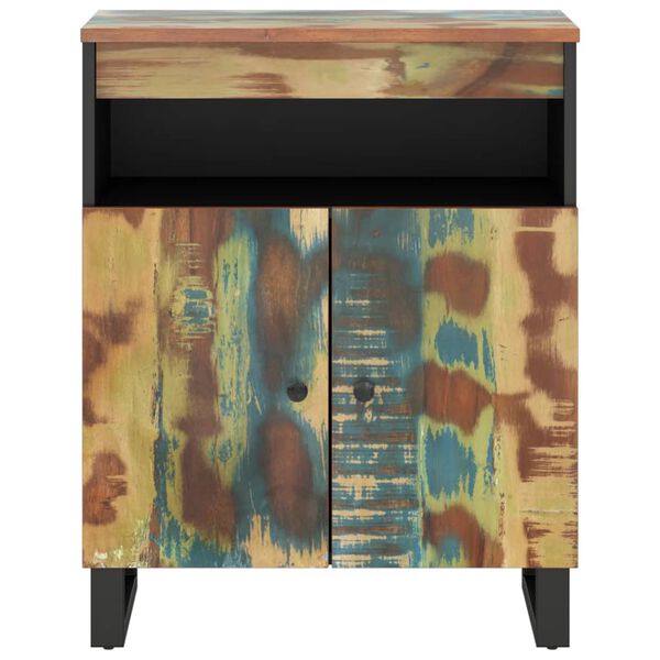 vidaXL Sideboard mit 2 T&uuml;ren 60x33x75 cm Altholz Massiv