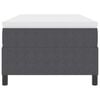 vidaXL Boxspringbett Dunkelgrau und Wei&szlig; 90 x 200 cm Cordstoff