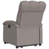vidaXL Relaxsessel mit Aufstehhilfe Taupe Stoff