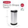 Curver Abfalleimer Deco Oval 40L Silbern