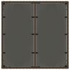 vidaXL Gartentisch mit Glasplatte Braun 90x90x75 cm Poly Rattan