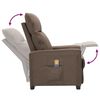 vidaXL Massagesessel Taupe Stoff