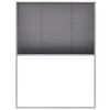 vidaXL Insektenschutz-Plissee f&uuml;r Fenster Aluminium 60 x 80 cm