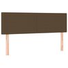 vidaXL Boxspringbett mit Matratze Dunkelbraun 140x200 cm Stoff