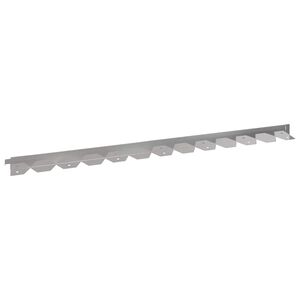 vidaXL Raseneinfassung 10 stk. 102 x 4 x 4 cm Stahl Silber