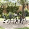 vidaXL Garten Essgruppe 5 pcs Anthrazit Stahl