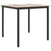 vidaXL Esstisch Natur 80 x 80 x 75 cm Massives Kiefernholz