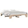 vidaXL Bettrahmen Natur 200 x 200 cm Massives Kiefernholz