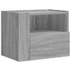 vidaXL Wand-Nachttische 2 Stk. Grau Sonoma 45x30x35 cm