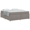 vidaXL Bettrahmen Taupe 180 x 200 cm Stoff
