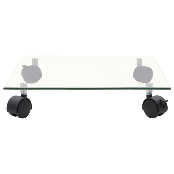 vidaXL Pflanzenroller 4 Stk. 35x35 cm Hartglas Quadratisch