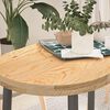 vidaXL Tischplatte 100x50x4 cm Massivholz Eiche Oval