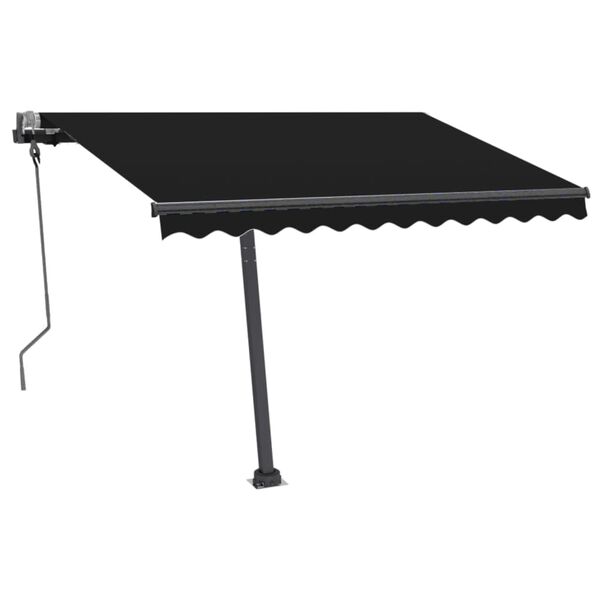 vidaXL Standmarkise Manuell Einziehbar 300x250 cm Anthrazit