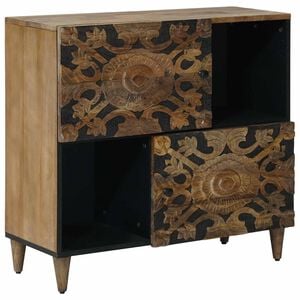 vidaXL Sideboard Braun 80 x 33 x 75 cm Massivholz Mango