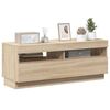 vidaXL TV-Schrank mit LED-Leuchten Sonoma-Eiche 100x35x40 cm