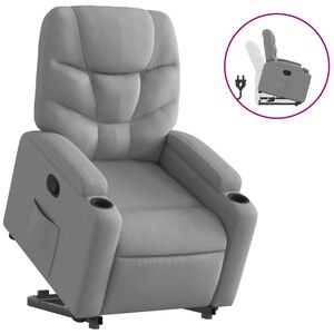 vidaXL Relaxsessel mit Aufstehhilfe Braun Stoff