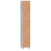 vidaXL Badschrank Betongrau 30x30x190 cm Holzwerkstoff