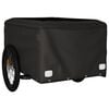 vidaXL Fahrradanh&auml;nger Schwarz 45 kg Eisen