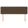 vidaXL Kopfteile 2 Stk. Dunkelbraun 72x7x78/88 cm Stoff