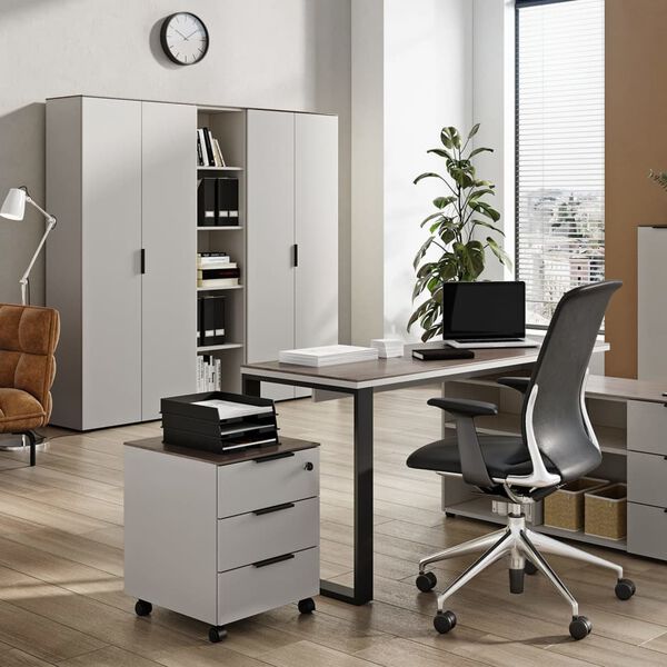 Germania Rollschrank GW-Ancona 51x41x55 cm Kaschmir und Nussbaum