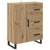 vidaXL Highboard mit Schubladen 2 pcs Artisan-Eiche Holzwerkstoff
