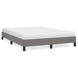 vidaXL Bettgestell ohne Matratze Dunkelgrau 140x190 cm Stoff