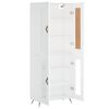 vidaXL Highboard Wei&szlig; 69,5x34x180 cm Holzwerkstoff