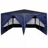 vidaXL Party-Zelt Blau 400 x 400 x 266 cm Polyethylen