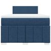 vidaXL Boxspringbett mit Matratze Blau 120x200 cm Stoff