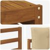 vidaXL Outdoor-Sofagarnitur mit Kissen 7 pcs Natur und Beige