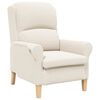 vidaXL Sessel Creme Weiches Sherpa-Gewebe