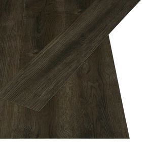 vidaXL Selbstklebende Bodenbelagsdiele Dunkelbraun 4,46 m&sup2; 32 Stk. PVC