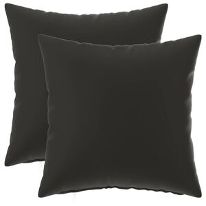 vidaXL Kissenbezug 2 pcs HEERLEN Schwarz 30 x 30 cm Polyester