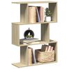 vidaXL Raumteiler-B&uuml;cherregal 3 F&auml;cher Sonoma-Eiche 70x24x97 cm