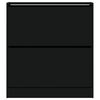 vidaXL Schuhschrank Schwarz 80x21x87,5 cm Holzwerkstoff