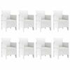 vidaXL Garten Essgruppe 9 pcs Hellgrau Polypropylen