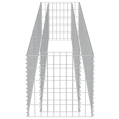 vidaXL Gabionen-Hochbeet Verzinkter Stahl 270×50×50 cm