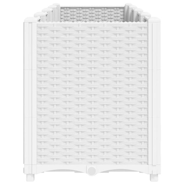 vidaXL Pflanzk&uuml;bel Wei&szlig; 160x40x53 cm PP