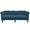 vidaXL Sofa 2-Sitzer Blau Samt