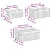 vidaXL Aufbewahrungsk&ouml;rbe 3 pcs Natur 40 x 30 x 18 cm Wasserhyazinthe