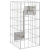 vidaXL Gabionen Wasserhahn 4 stk. Silber 25 x 25 x 50 cm