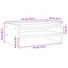 vidaXL Monitorst&auml;nder Wei&szlig; 42x24x16 cm Holzwerkstoff