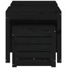 vidaXL 3-tlg. Gartenbox-Set Schwarz Massivholz Kiefer