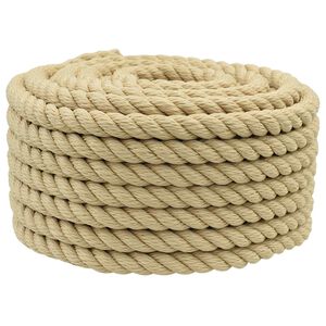 vidaXL Bootsseil 18 mm 25 m Natur