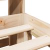vidaXL Massivholzbett mit Regal ohne Matratze 140x200 cm Kiefer