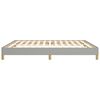 vidaXL Bettgestell ohne Matratze Hellgrau 180x200cm Super King Stoff