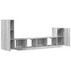 vidaXL 4-tlg. TV-Schrank-Set Grau Sonoma Holzwerkstoff