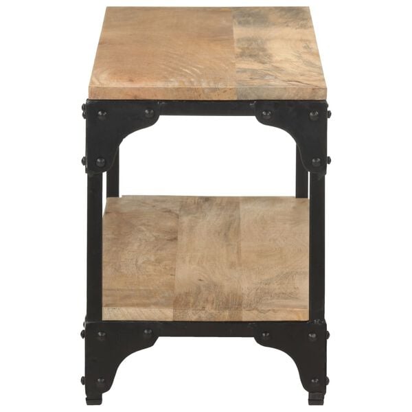 vidaXL Couchtisch 90x30x40 cm Massivholz Mango