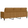 vidaXL 3-Sitzer-Sofa Braun 180 cm Samt